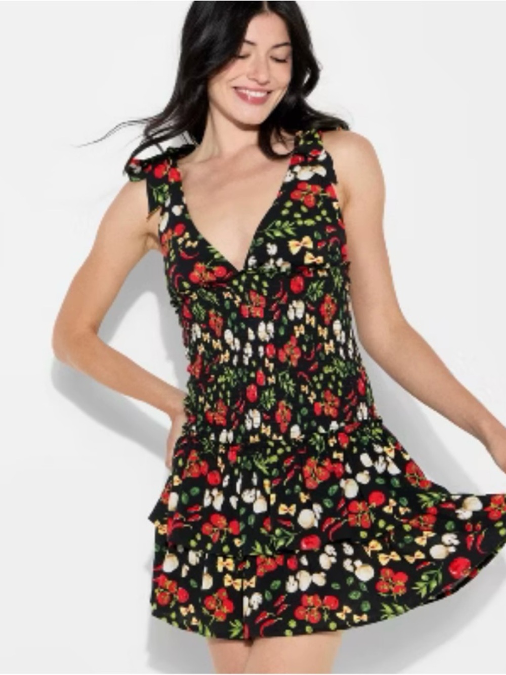 Wild Fable - Black Smocked Mini Dress NWT